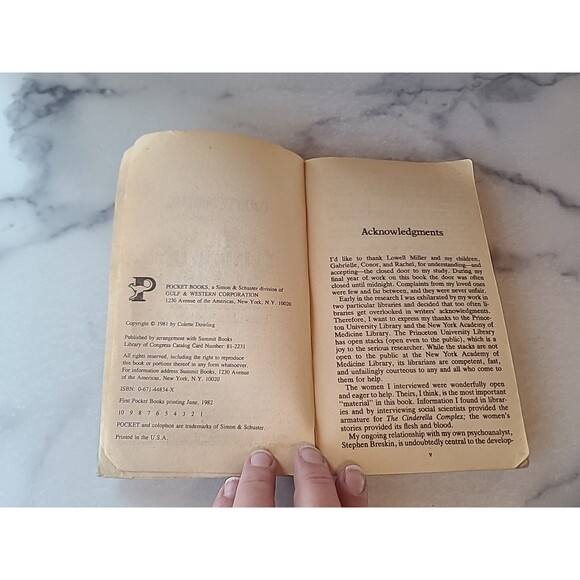 The Cinderella Complex by Colette Dowling (1982, Paperback) Women's Hidden Fear - Picture 4 of 10